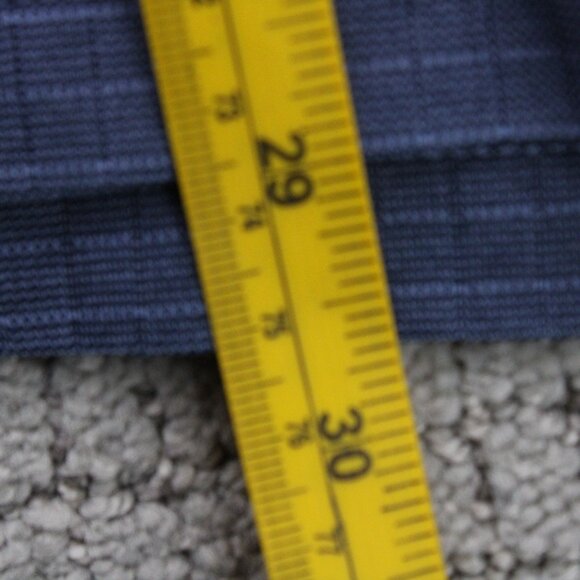 HUDSON RIVER HERITAGE CLASSICS Polo Shirt Men 2XL Navy Blue Striped Short Sleeve - Picture 9 of 9